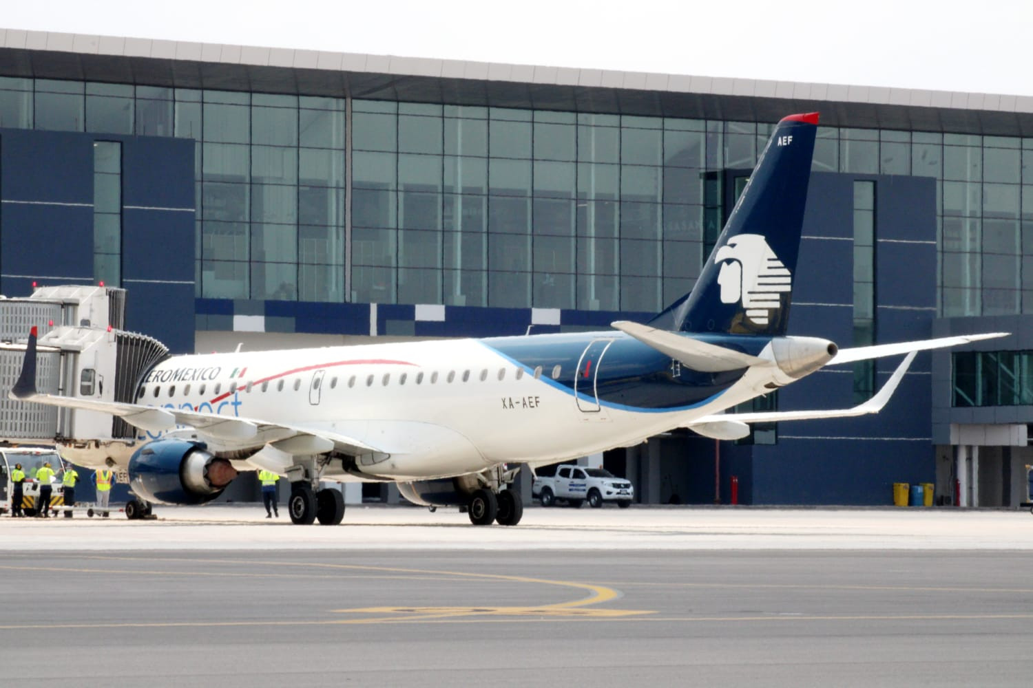 Palmerola recibe primer vuelo de Aeromexico
