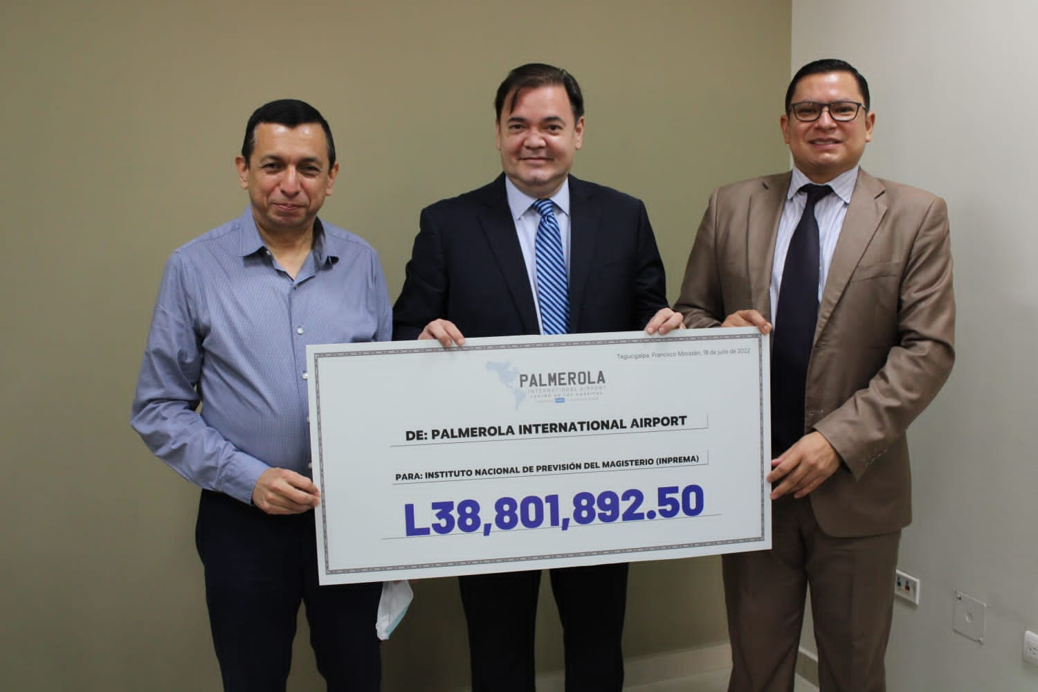 Noticias-Aeropuerto-Tegucigalpa-Honduras-Toncontín-Palmerola realiza segundo pago al Inprema; desembolsos ya suman L77.6 millones