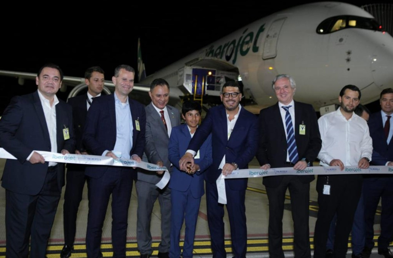 Noticias-Aeropuerto-Tegucigalpa-Honduras-Toncontín-Con rotundo éxito iniciaron vuelos directos Madrid – Palmerola con Iberojet