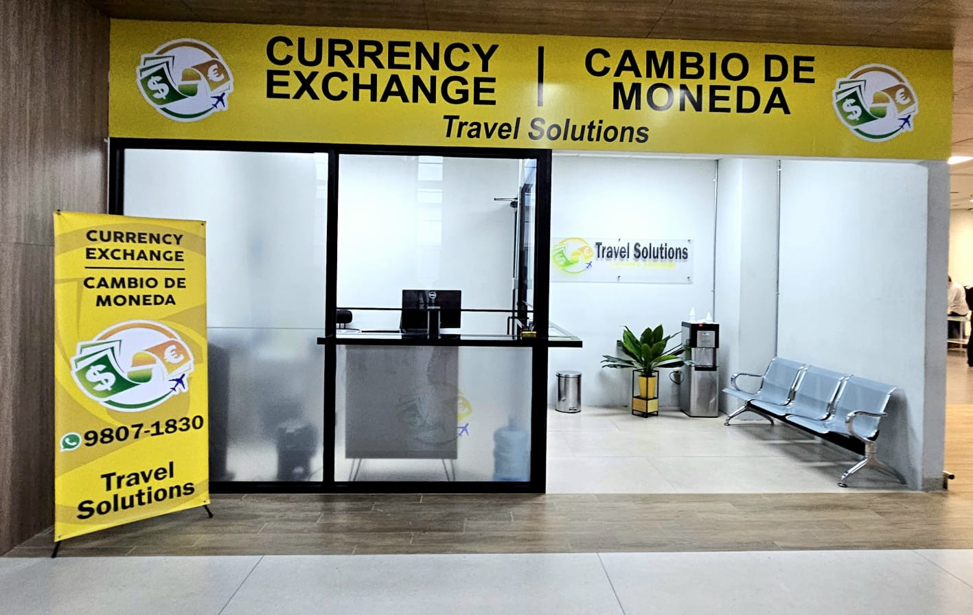 Servicios-Aeropuerto-Comayagua-Honduras-Palmerola-Travel Solutions ofrece a los pasajeros la seguridad y comodidad para realizar cambio de moneda